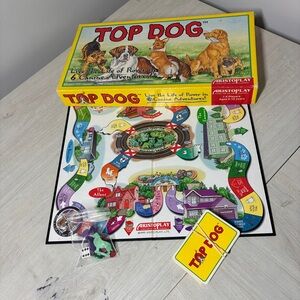 Aristoplay Top Dog Vintage 1995 Canine Adventure Board Game Partial Set Fun